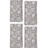Chocolate Floral Cotton Napkin Set