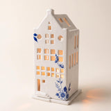 Delft Gable House Tealight Holder