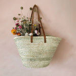 Brown Long Handled French Basket - Faire Living