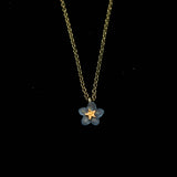 Forget Me Not Single Flower Pendant - Faire Living