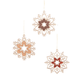 Wooden Snowflake Ornaments