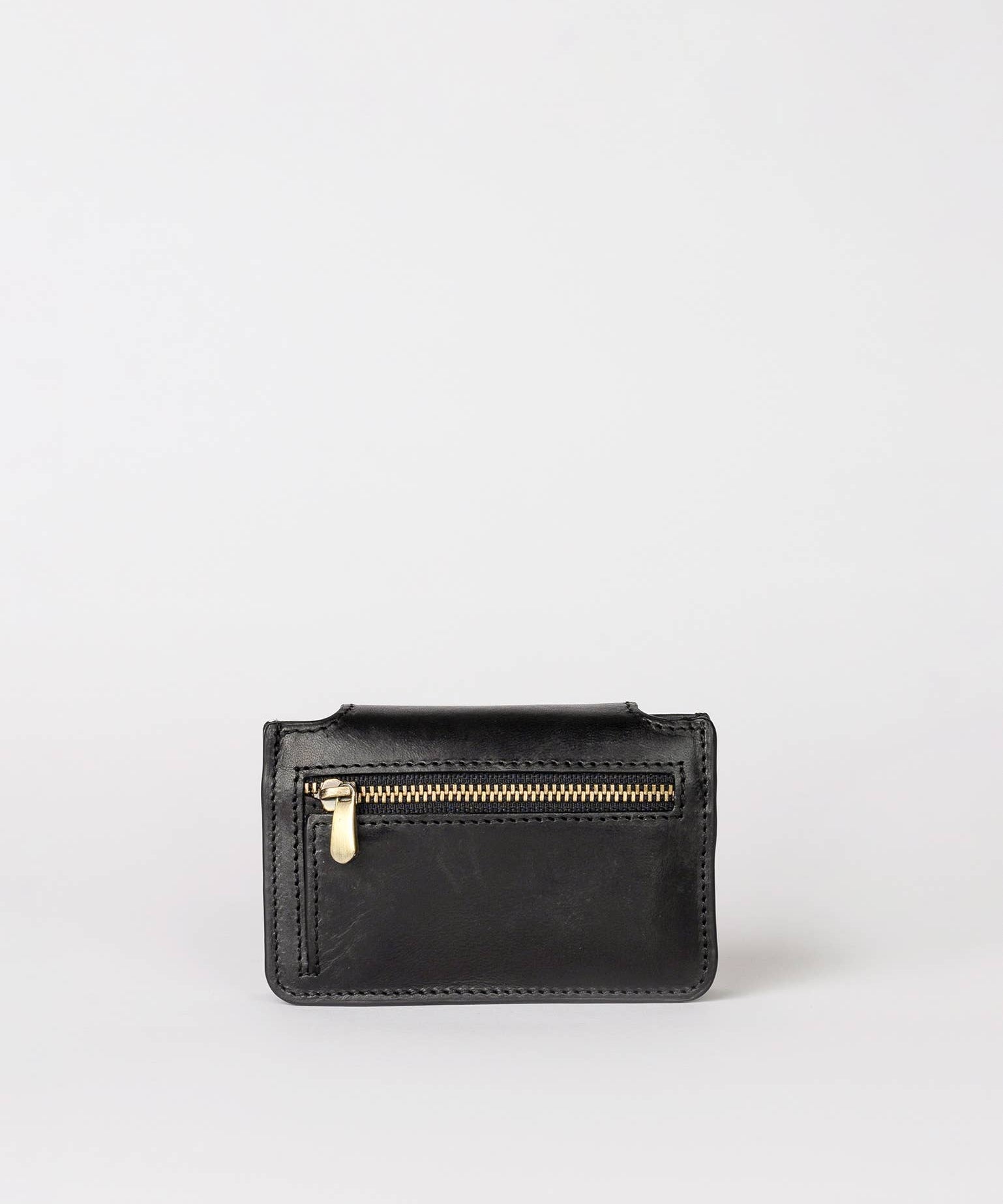 Harmonica Leather Wallet in Black - Faire Living
