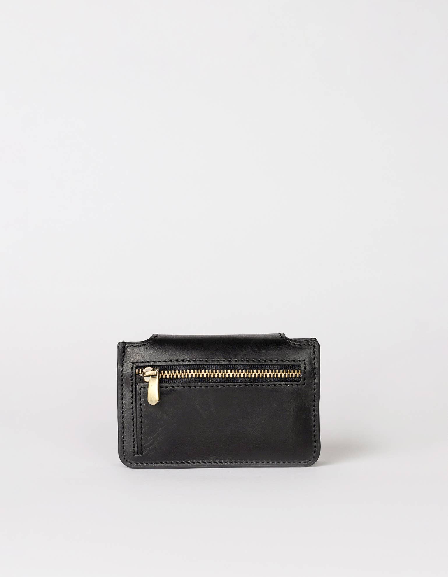 Harmonica Leather Wallet in Black - Faire Living