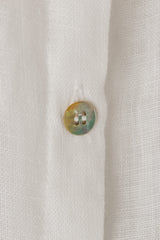 White Organic Linen Shirt