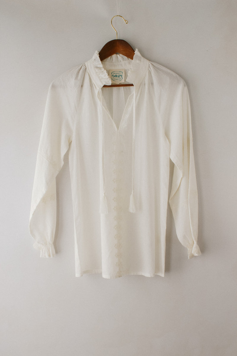 Jyoti Organic Cotton Tassel Blouse