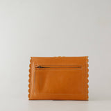 Calypso Tri Fold Wallet in Dark Tan