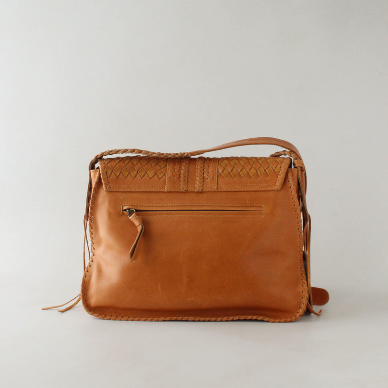 San Tropez Saddle Bag Golden Tan