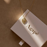 Aphrodite 24k Gold Plated Heart Necklace - Faire Living