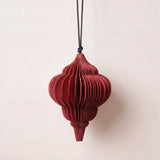 Ruby Jewel Folded Cotton Ornament