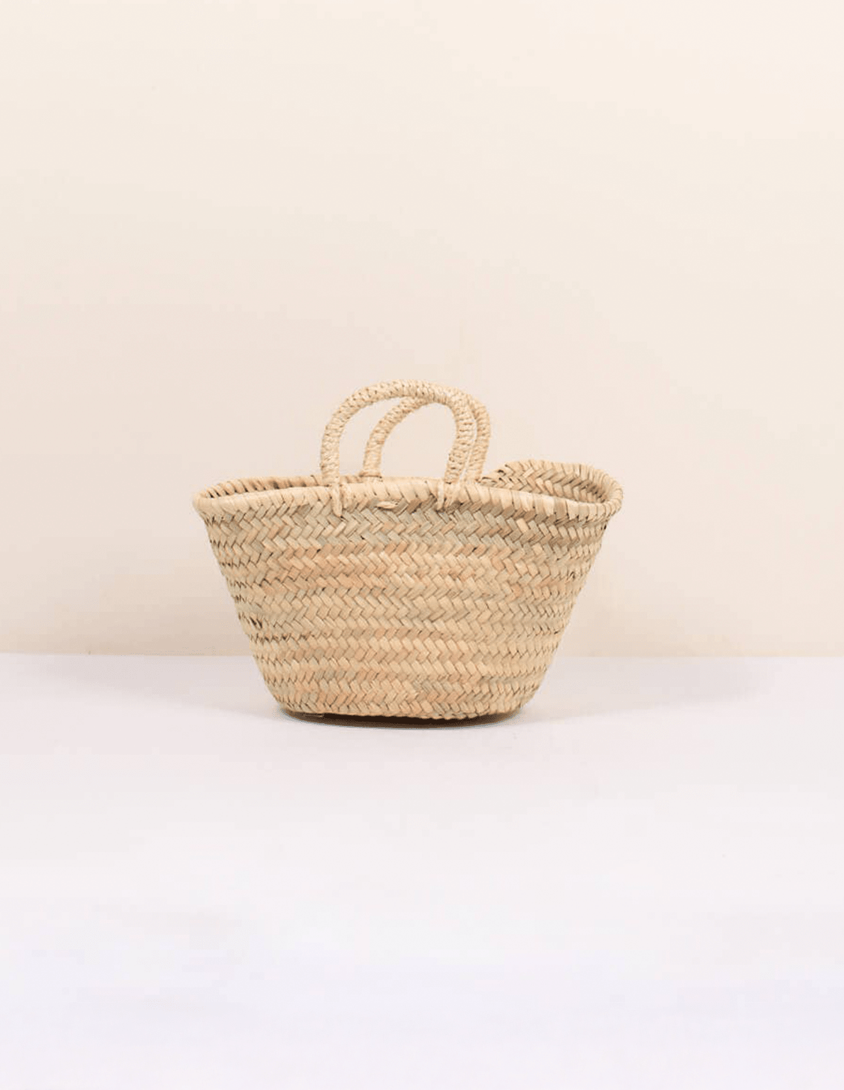 Petite Palm Grass French Market Basket - Faire Living