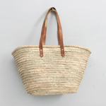 Brown Long Handled French Basket - Faire Living