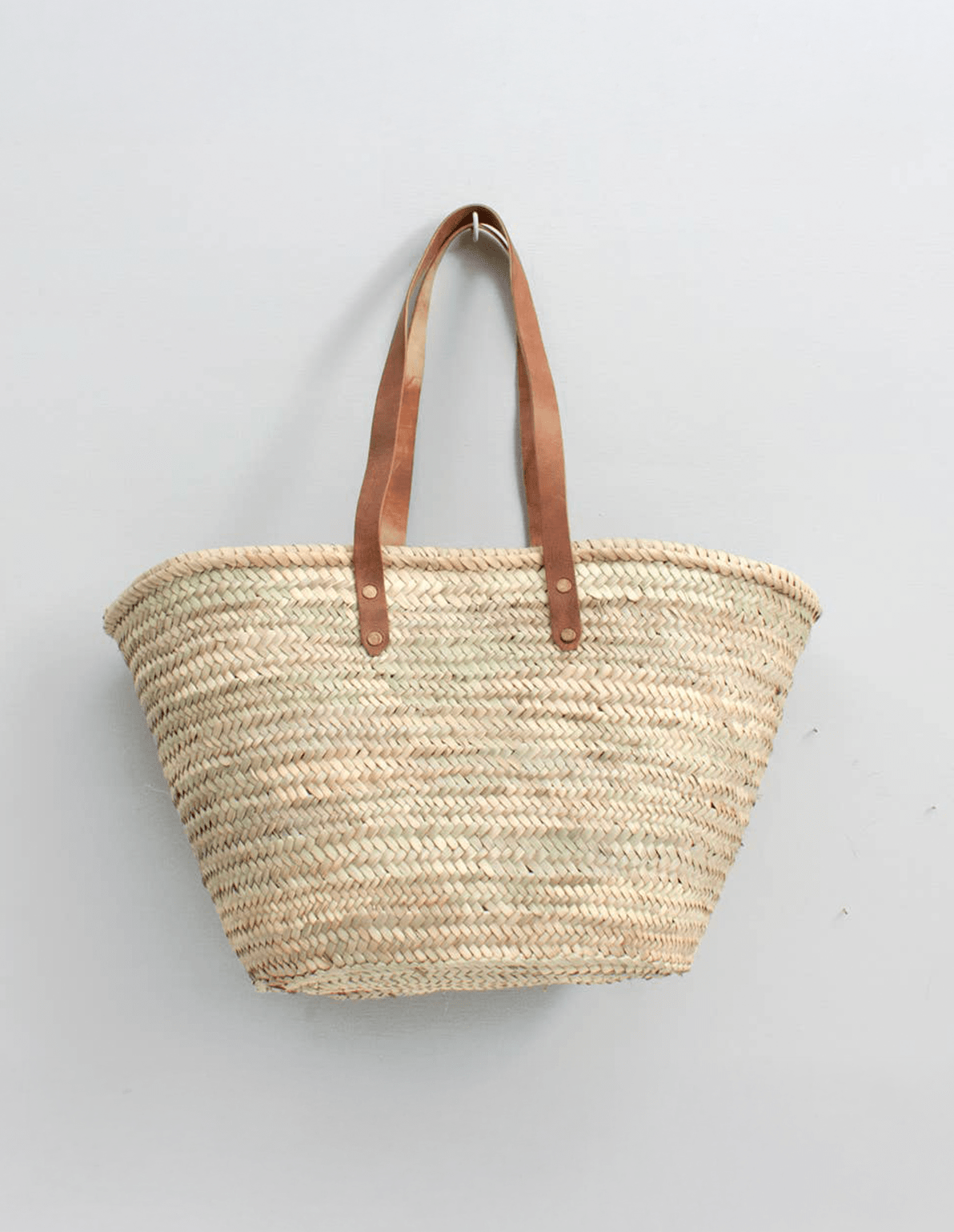 Brown Long Handled French Basket - Faire Living