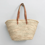 Brown Long Handled French Basket - Faire Living