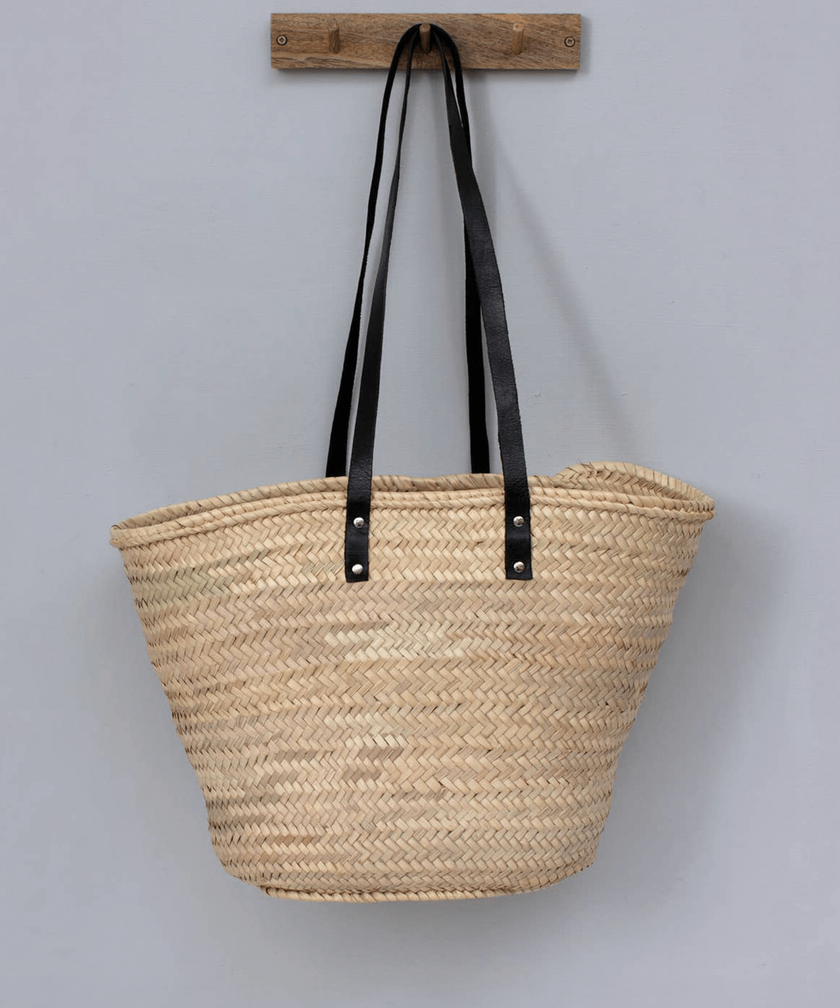 Black Long Handled French Basket - Faire Living