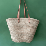 Natural Long Handled French Basket - Faire Living
