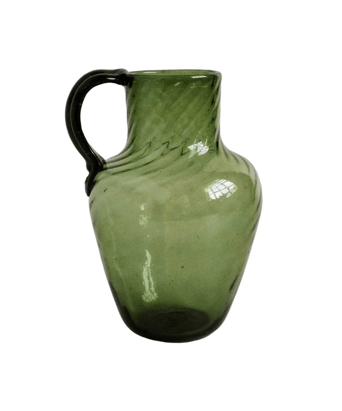 Urceus Fumé Mouth Blown Recycled Glass Pitcher - Faire Living