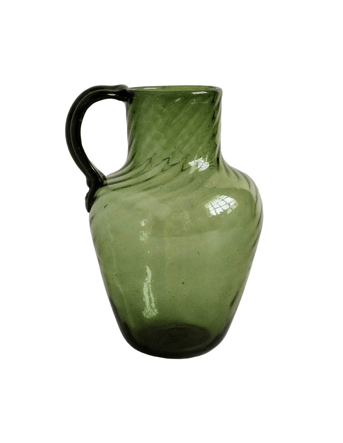 Urceus Fumé Mouth Blown Recycled Glass Pitcher - Faire Living