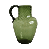 Urceus Fumé Mouth Blown Recycled Glass Pitcher - Faire Living