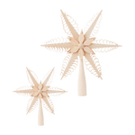 Hand Carved German Tree Topper Star - Faire Living