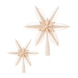 Hand Carved German Tree Topper Star - Faire Living