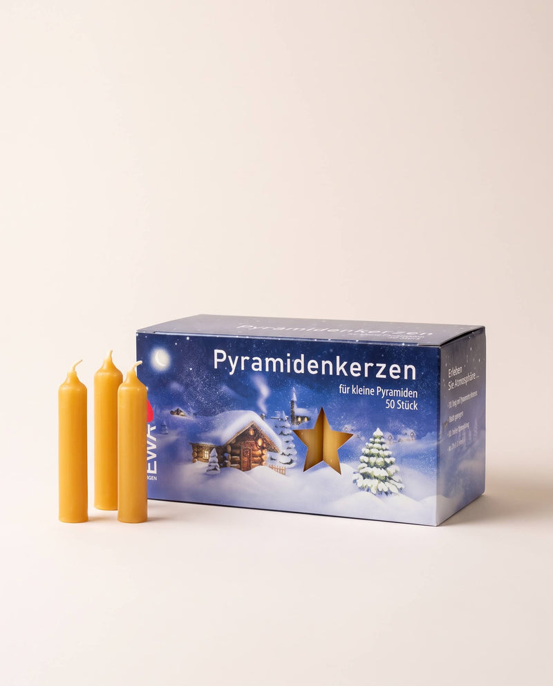 Box of German Beeswax Candles for Pyramids