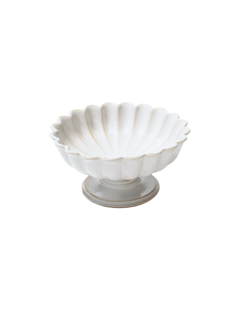 Grey Blossom Compote Dish
