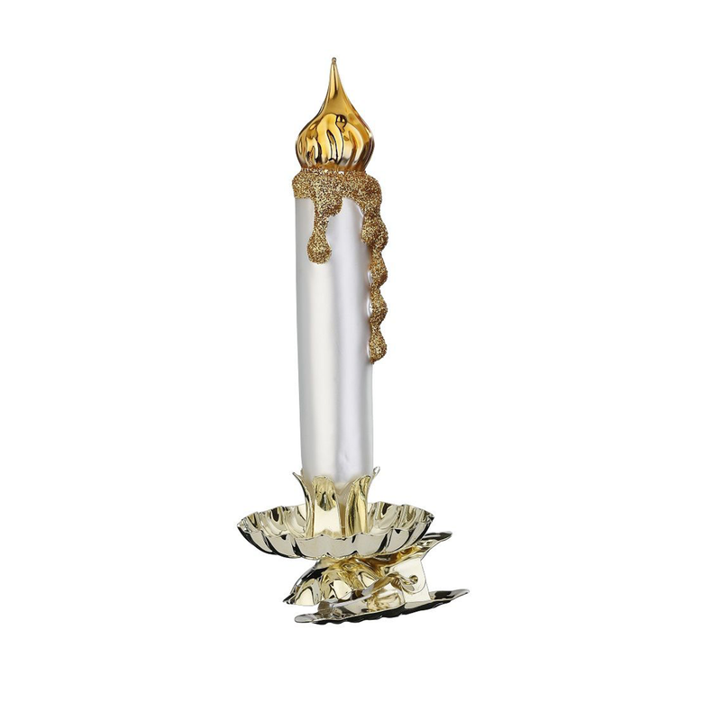 Inge-Glas Gold Candle Clip 4.4"