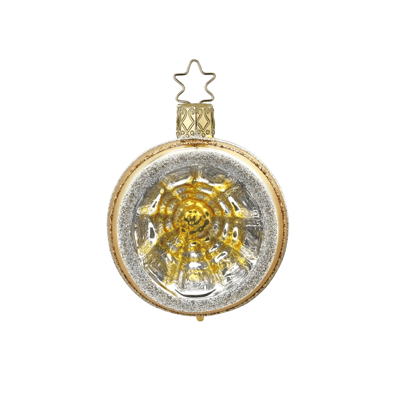 Inge-Glas Gold Reflector Ornaments