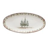 Italian Christmas Oval Platter