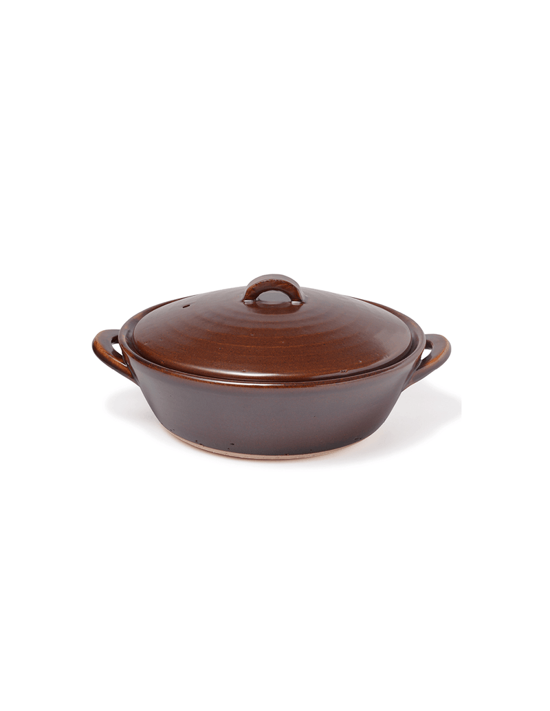Brown Japanese Stoneware Hot Pot