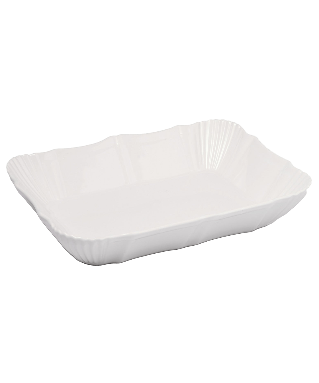 White Fluted Porcelain Baking Dish - Faire Living