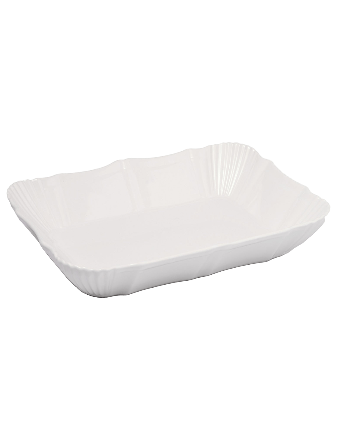 White Fluted Porcelain Baking Dish - Faire Living