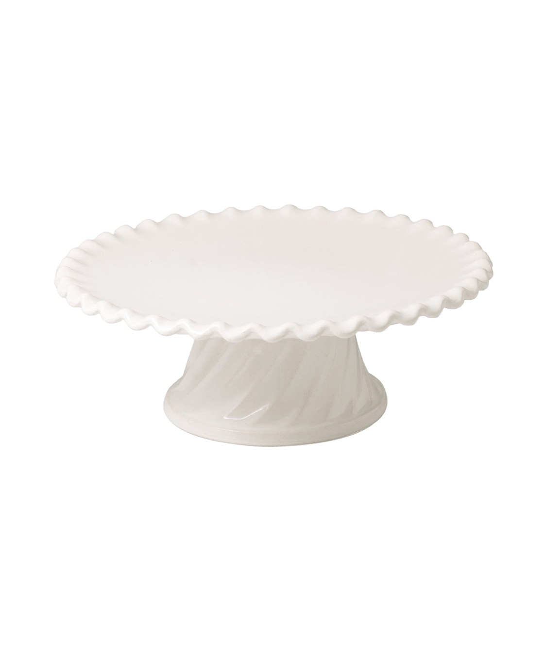 Fluted Porcelain Cake Stand - Faire Living