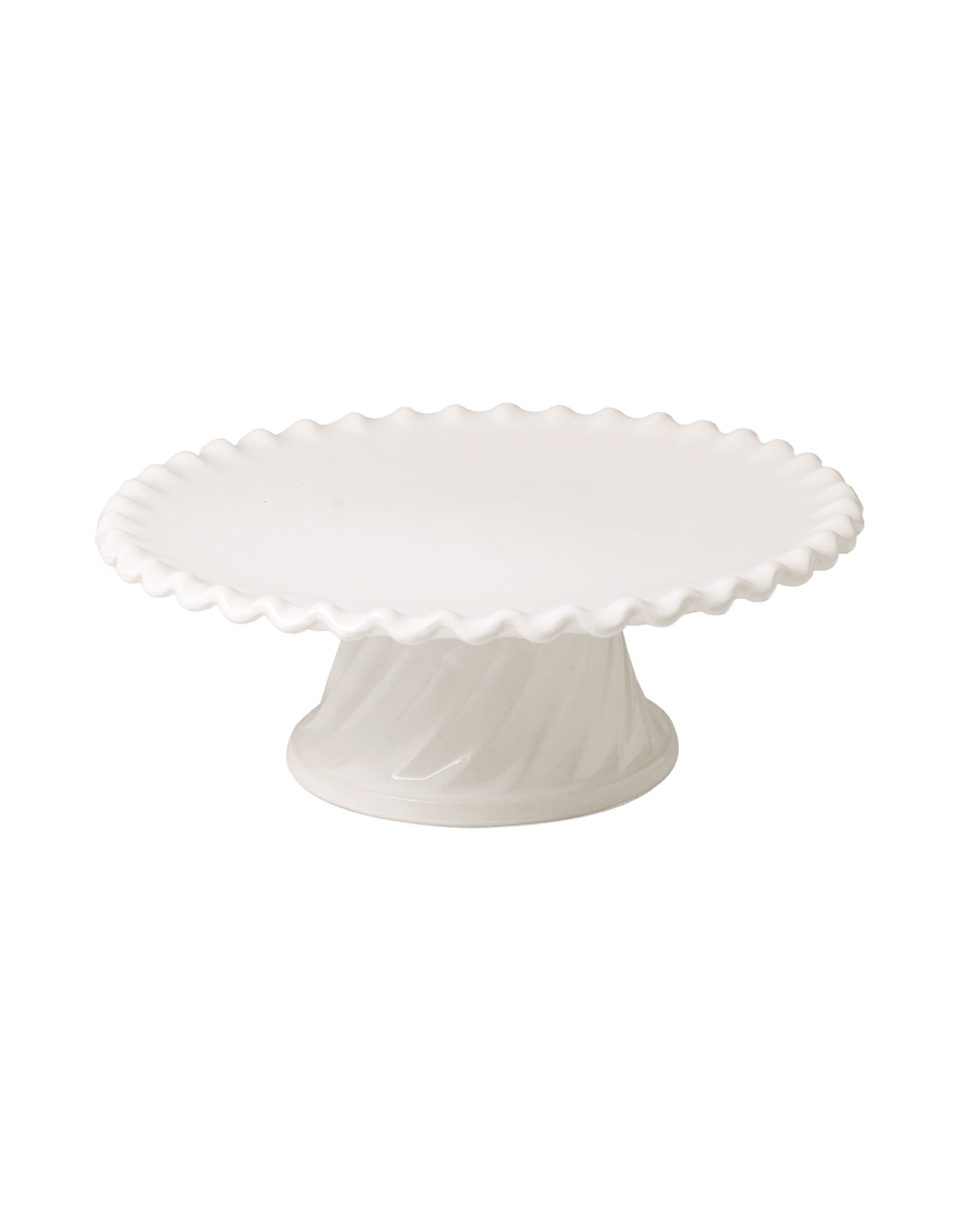 Fluted Porcelain Cake Stand - Faire Living