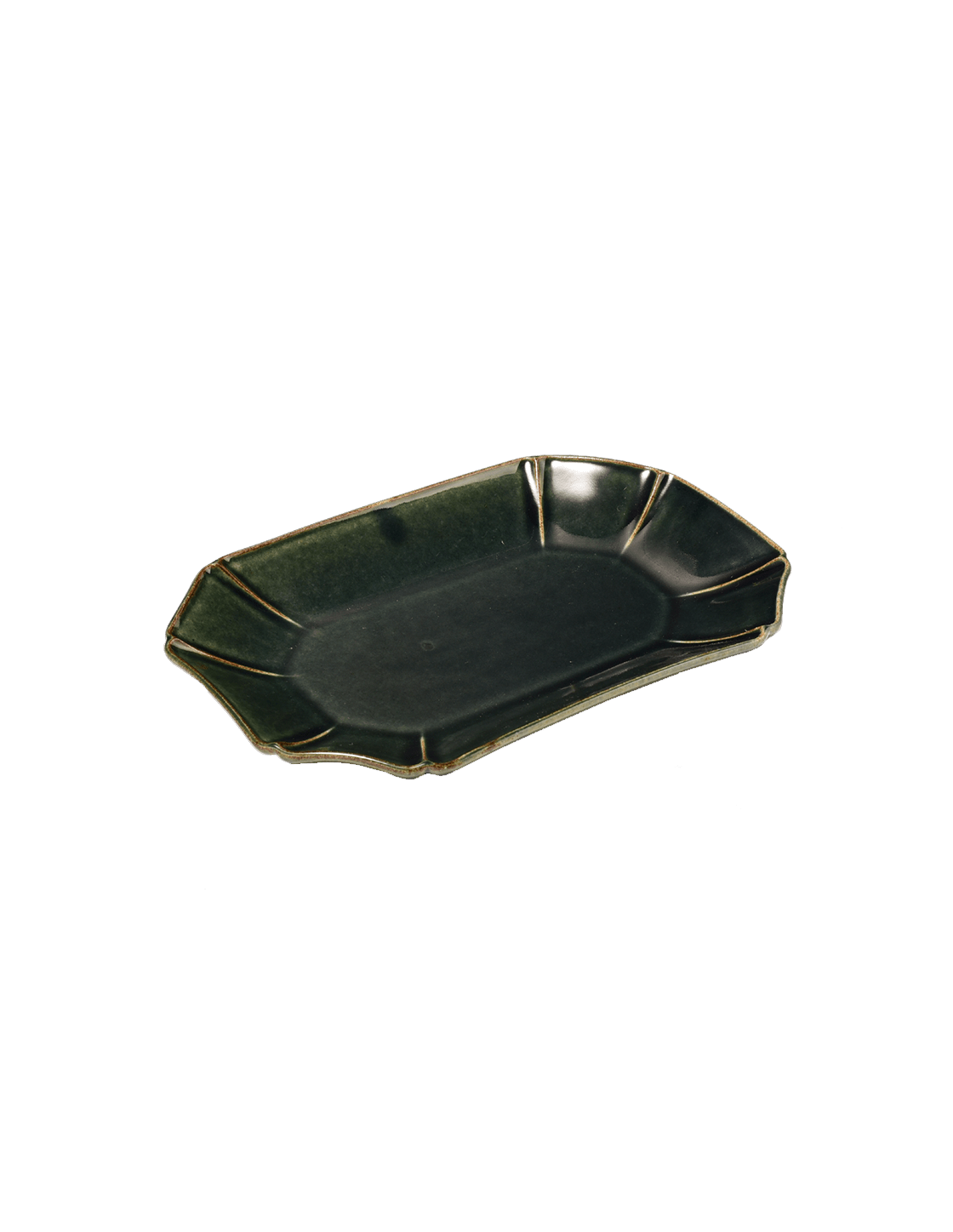 Hitohana rectangle plate Navy - Faire Living