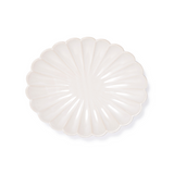 White Stoneware Blossom Plate