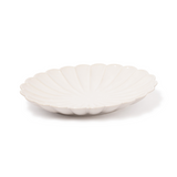 White Stoneware Blossom Plate