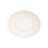 White Stoneware Blossom Plate