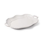 White Japanese Handled Porcelain Serving Platter - Faire Living