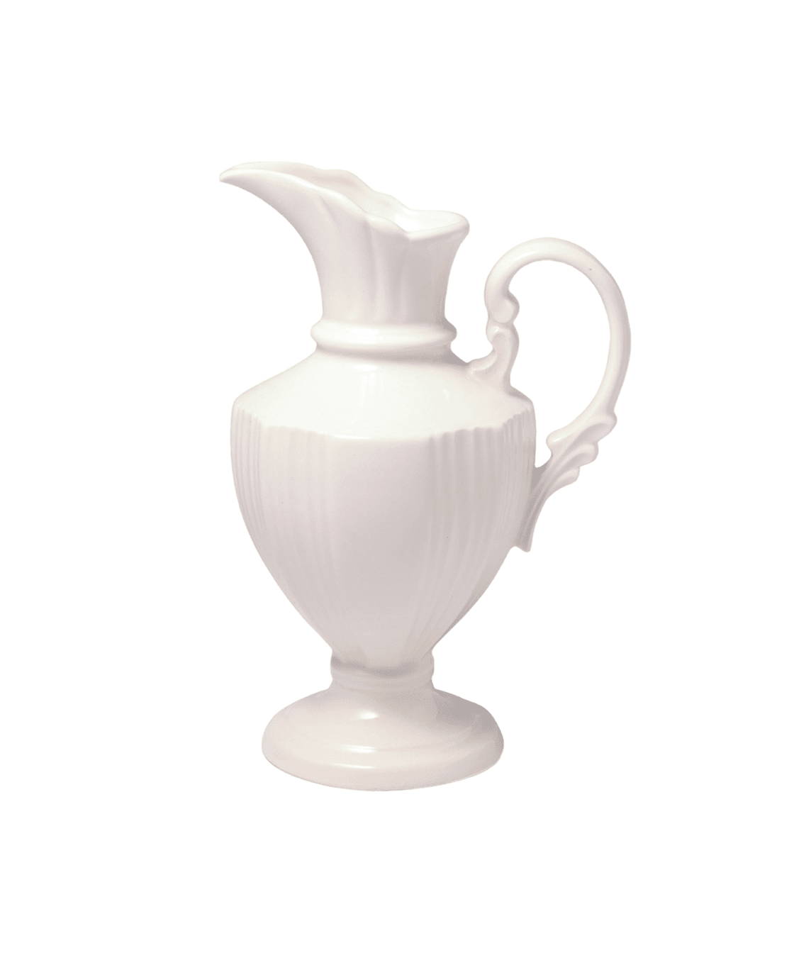 Gracieux Fluted Porcelain Pitcher - Faire Living