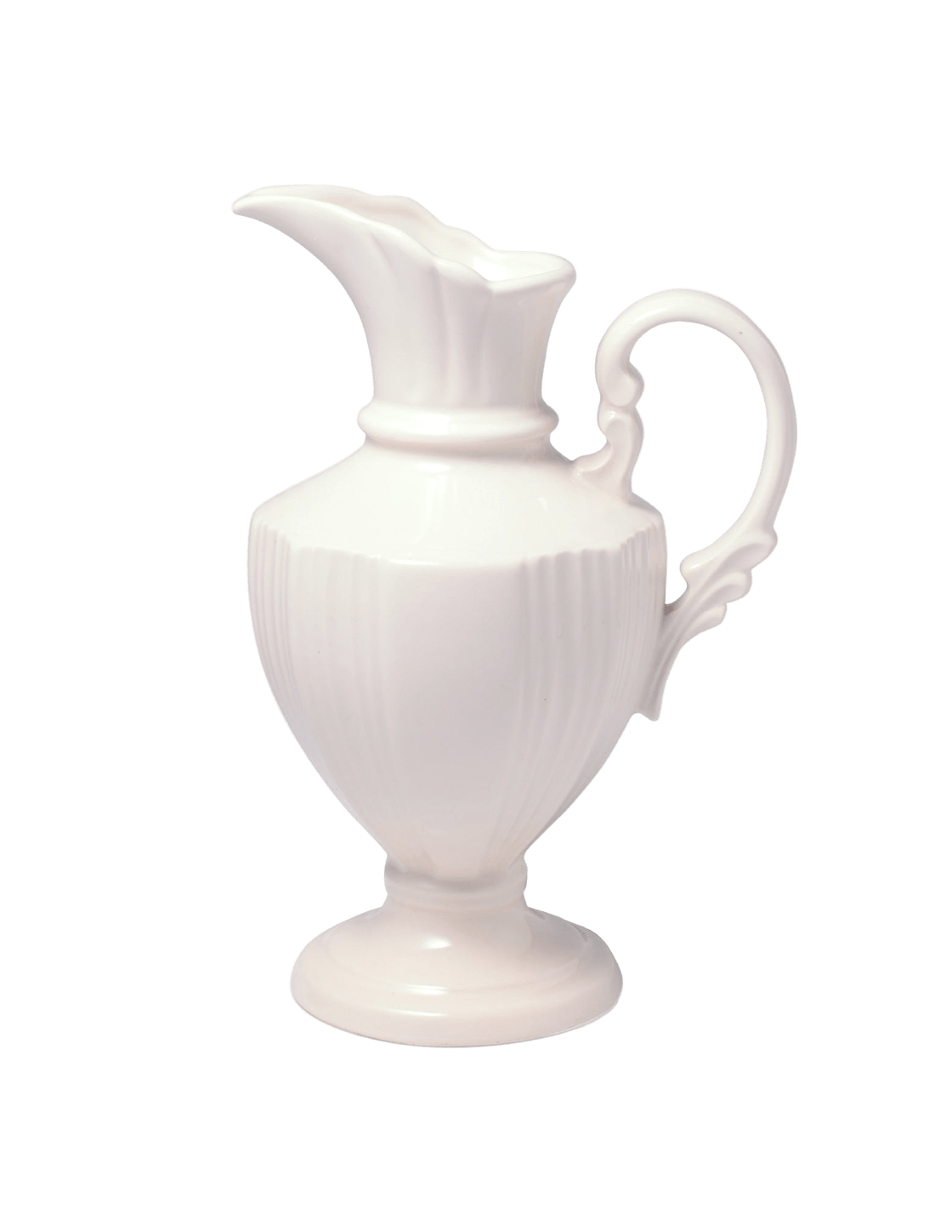 Gracieux Fluted Porcelain Pitcher - Faire Living