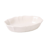 White Japanese Scalloped Stoneware Baking Dish - Faire Living