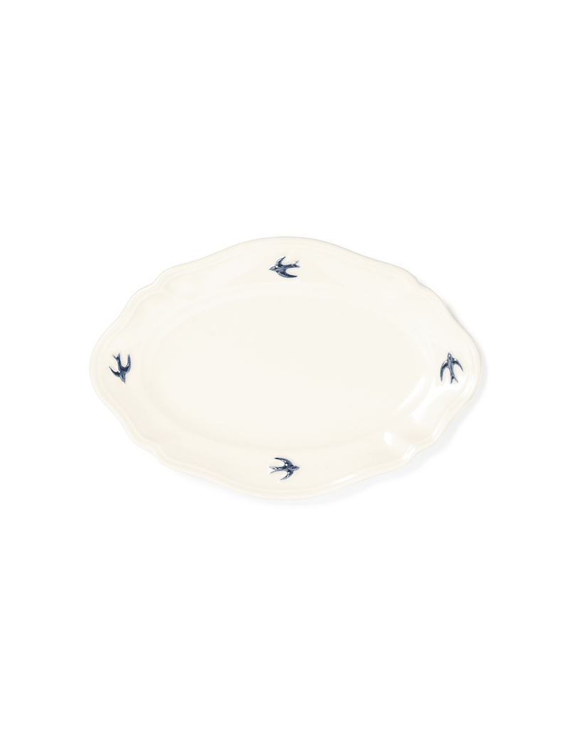 Sparrow Japanese Porcelain Serving Platter