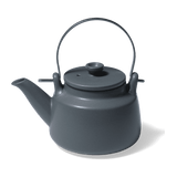 Indigo Japanese Porcelain Teapot with Metal Handle and Mesh Strainer - Faire Living