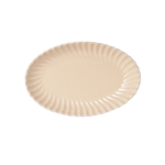 Scalloped Japanese Pottery Oval Serving Platter - Faire Living