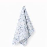 Botanical Blue Linen Tea Towel