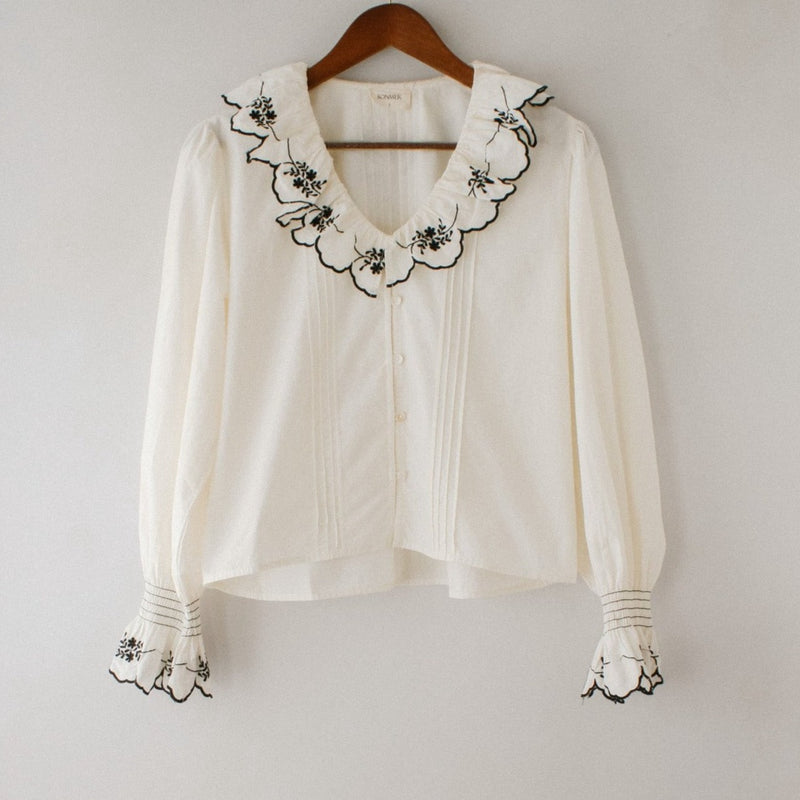 Organic Cotton Margarita Blouse Ecru