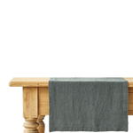 Forest Green Linen Table Runner - Faire Living