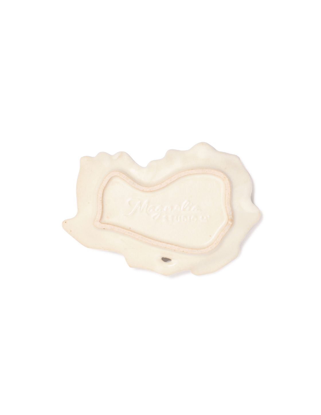 Cream Magnolia Stoneware Side Plate - Faire Living