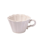 White Japanese Scalloped Stoneware Mug - Faire Living